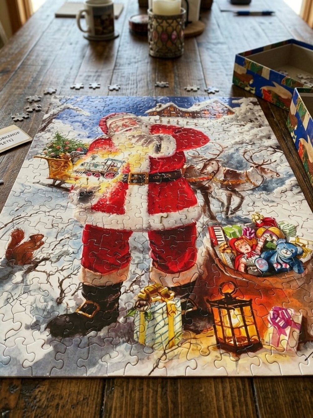 Springbok Christmas Magic Santa 350 Piece Jigsaw Puzzle Complete